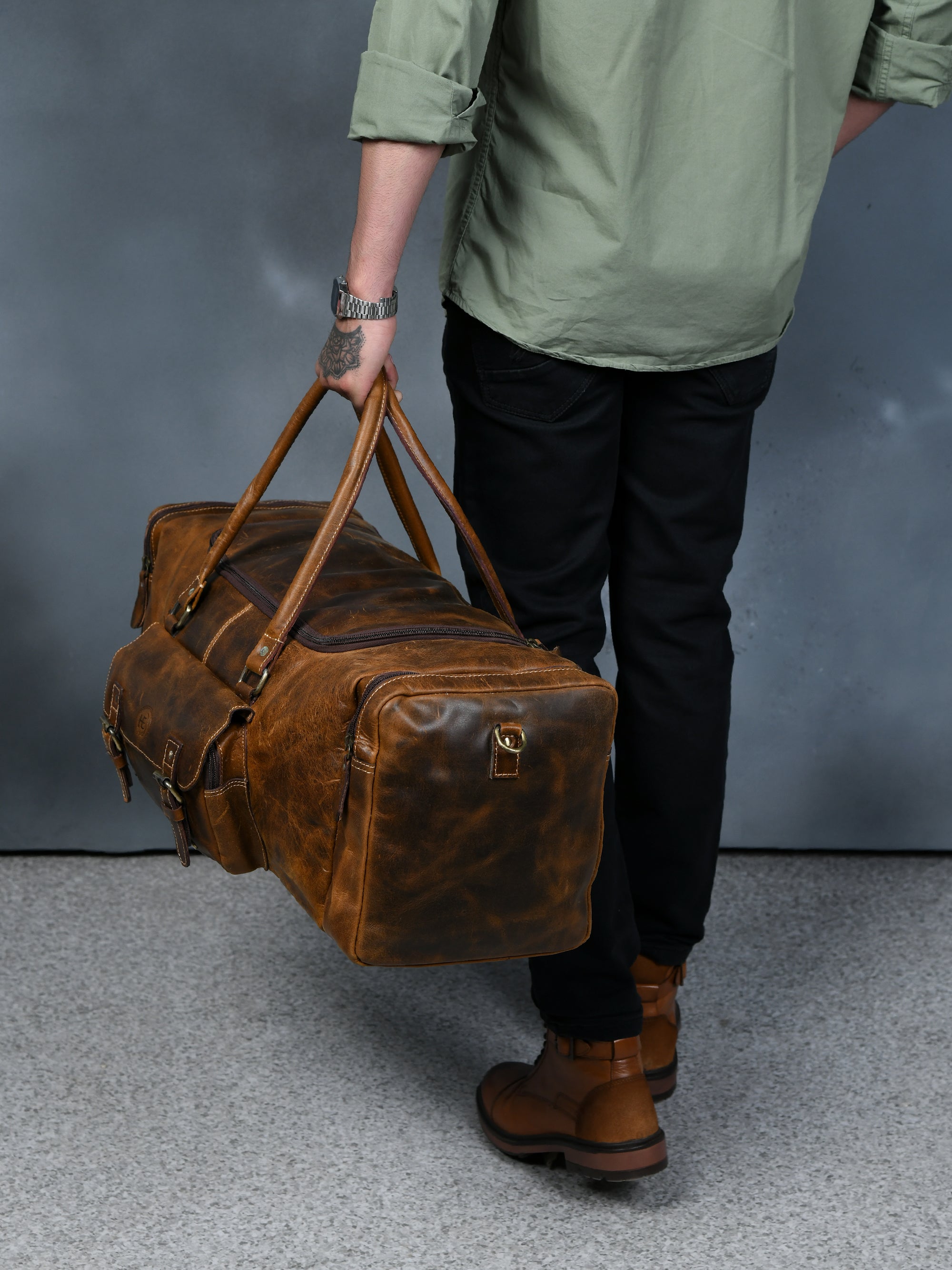 Nomad Heritage Leather Duffel Bag